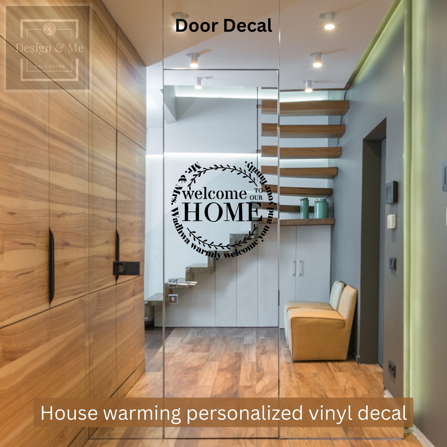 House warming Vinyl Decal - Welcome home signs - Vinyl Floor Art