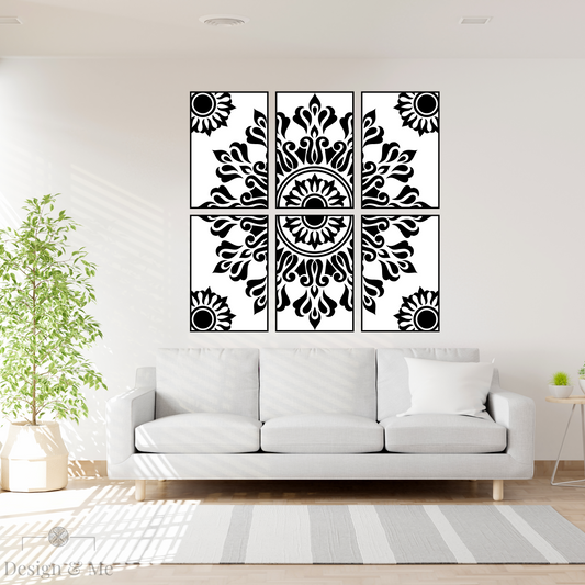 Black and white Vinyl Art on Paper - Modern Home Décor