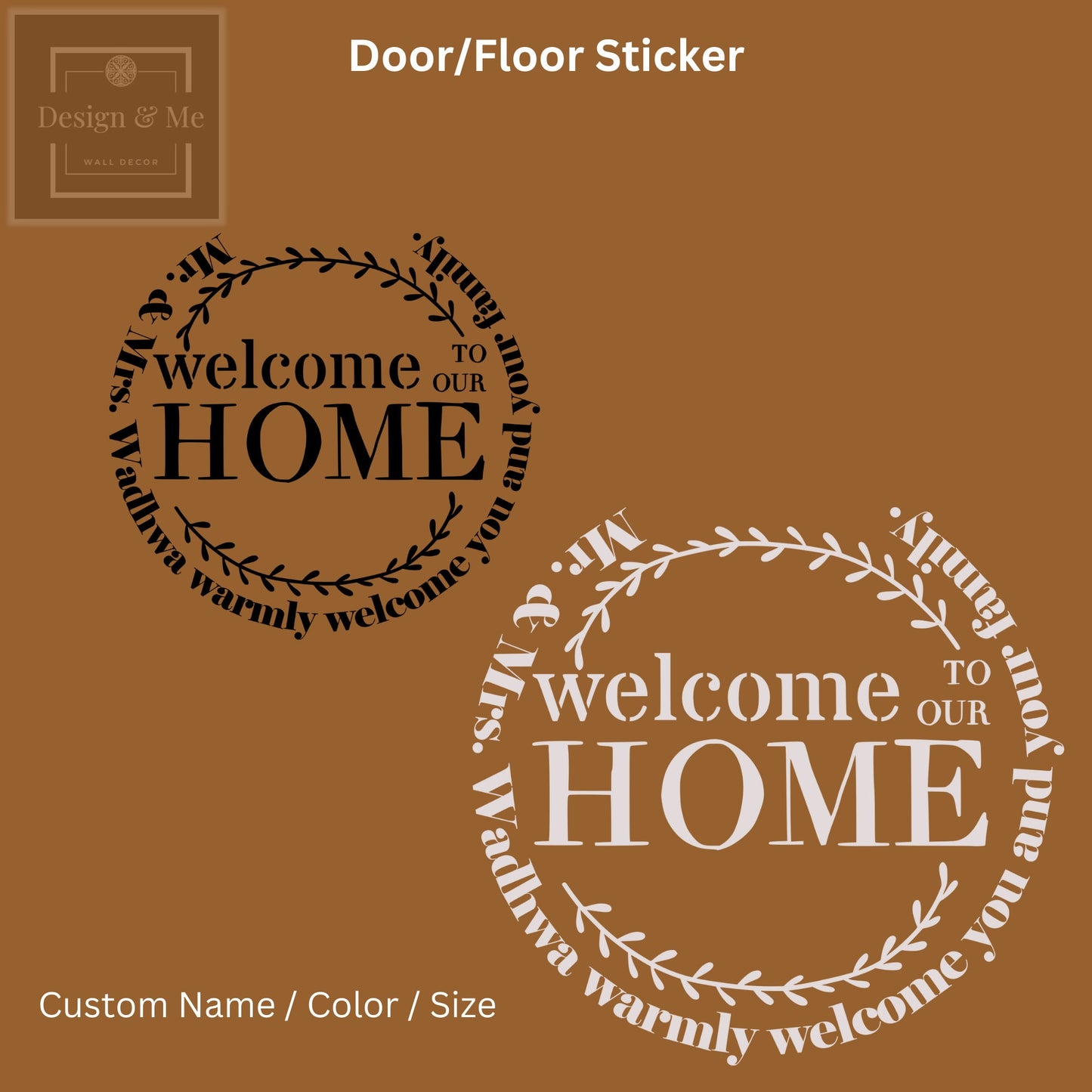 House warming Vinyl Decal - Welcome home signs - Vinyl Floor Art