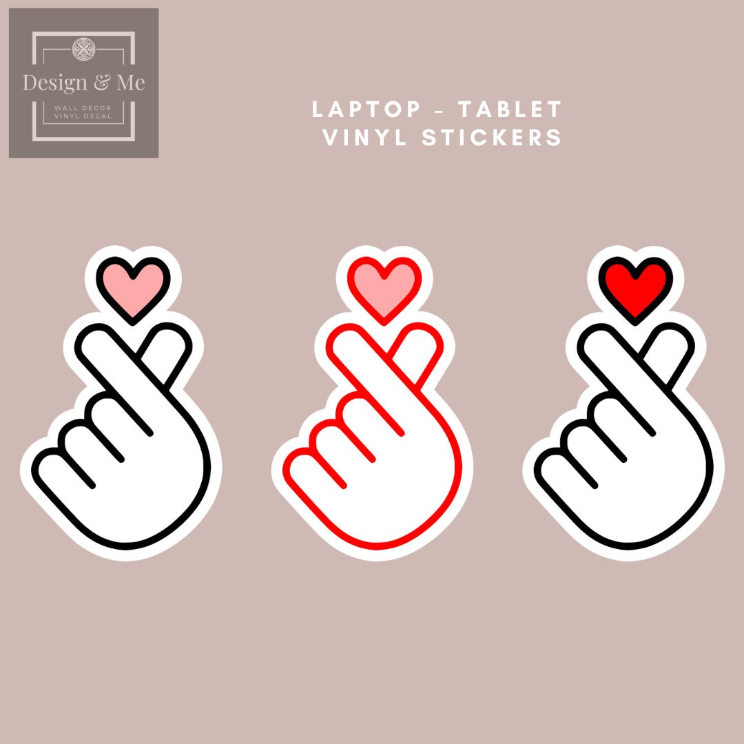 K-Pop Heart Vinyl Car and Laptop Stickers