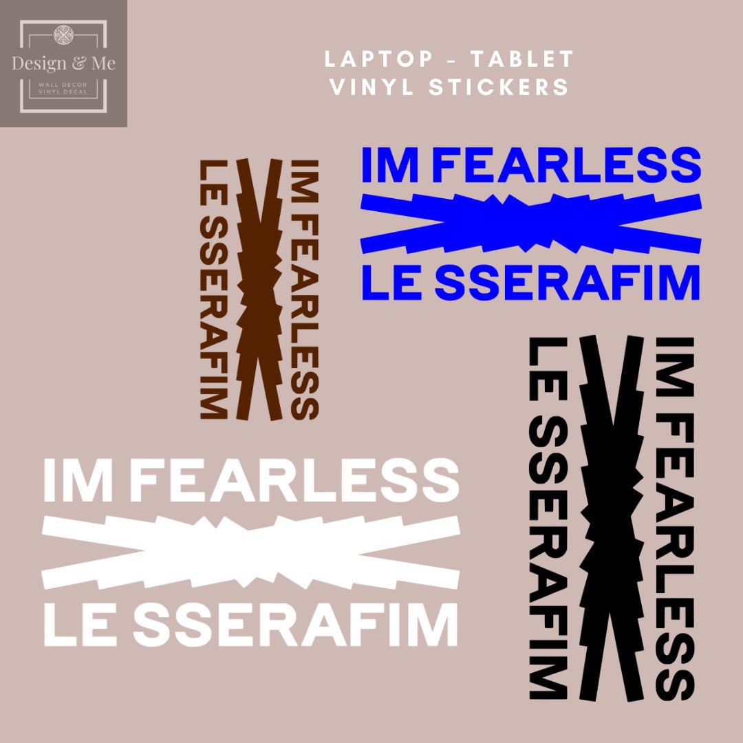 K-Pop LE SSERAFIM - IM FEARLESS Vinyl Car and laptop Stickers