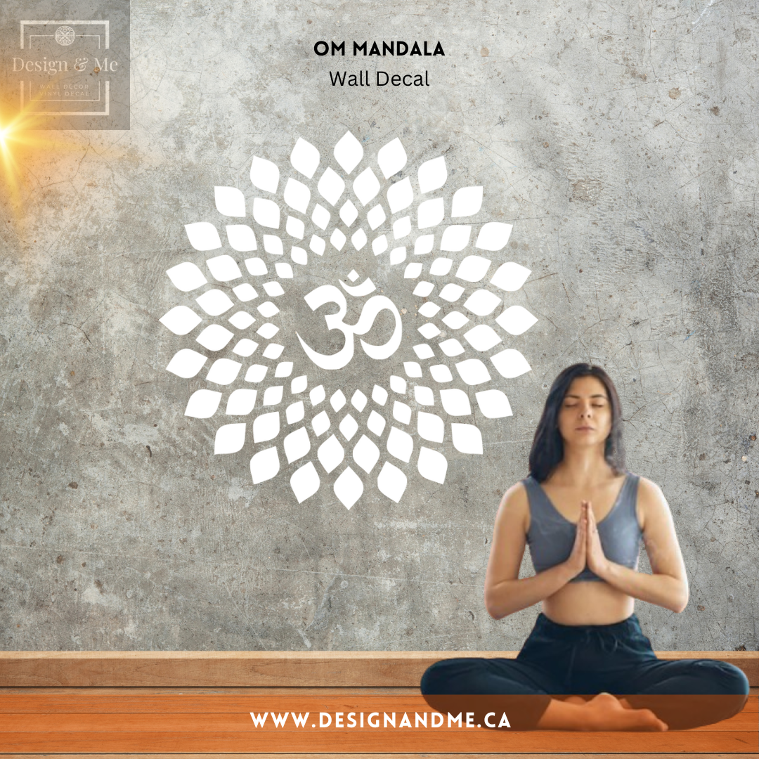 OM Mandala Vinyl Wall Decal