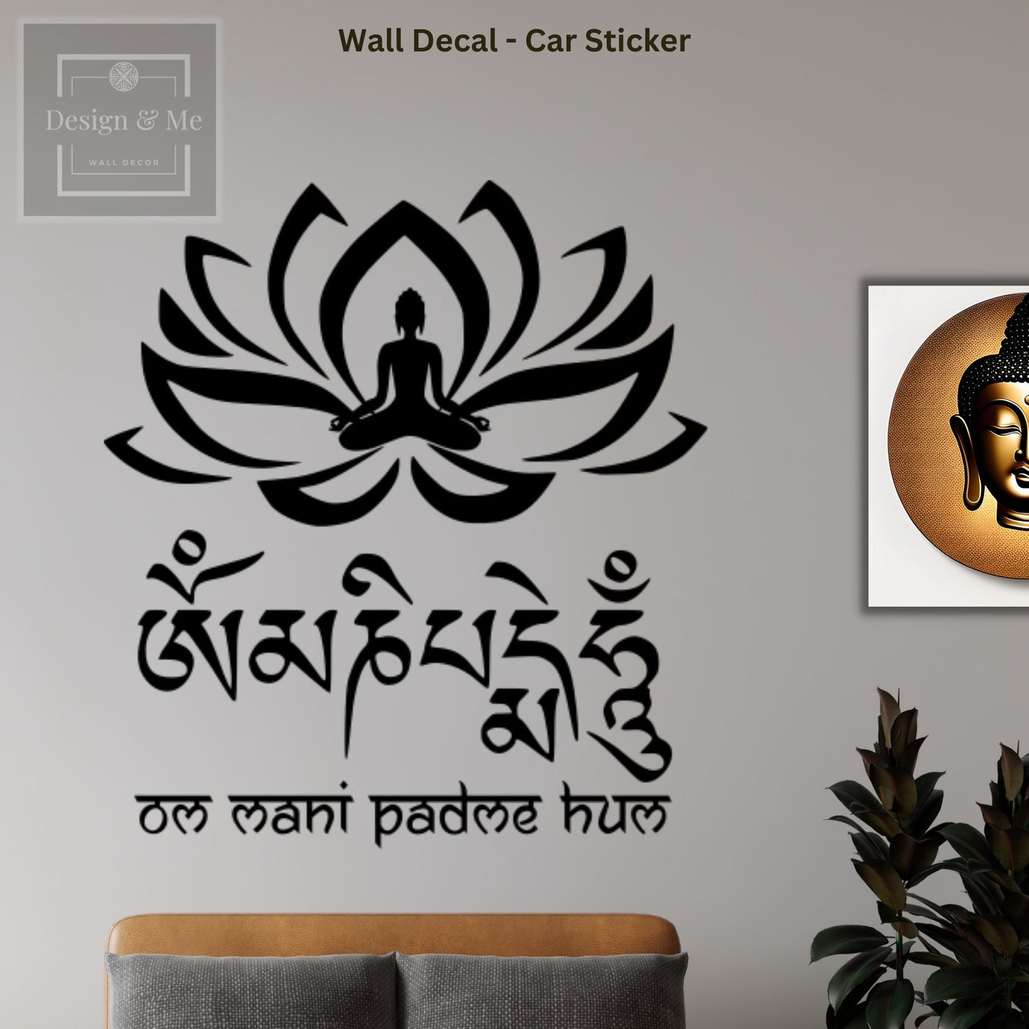 Om mani padme hum - Tibetan Chants Wall Decal