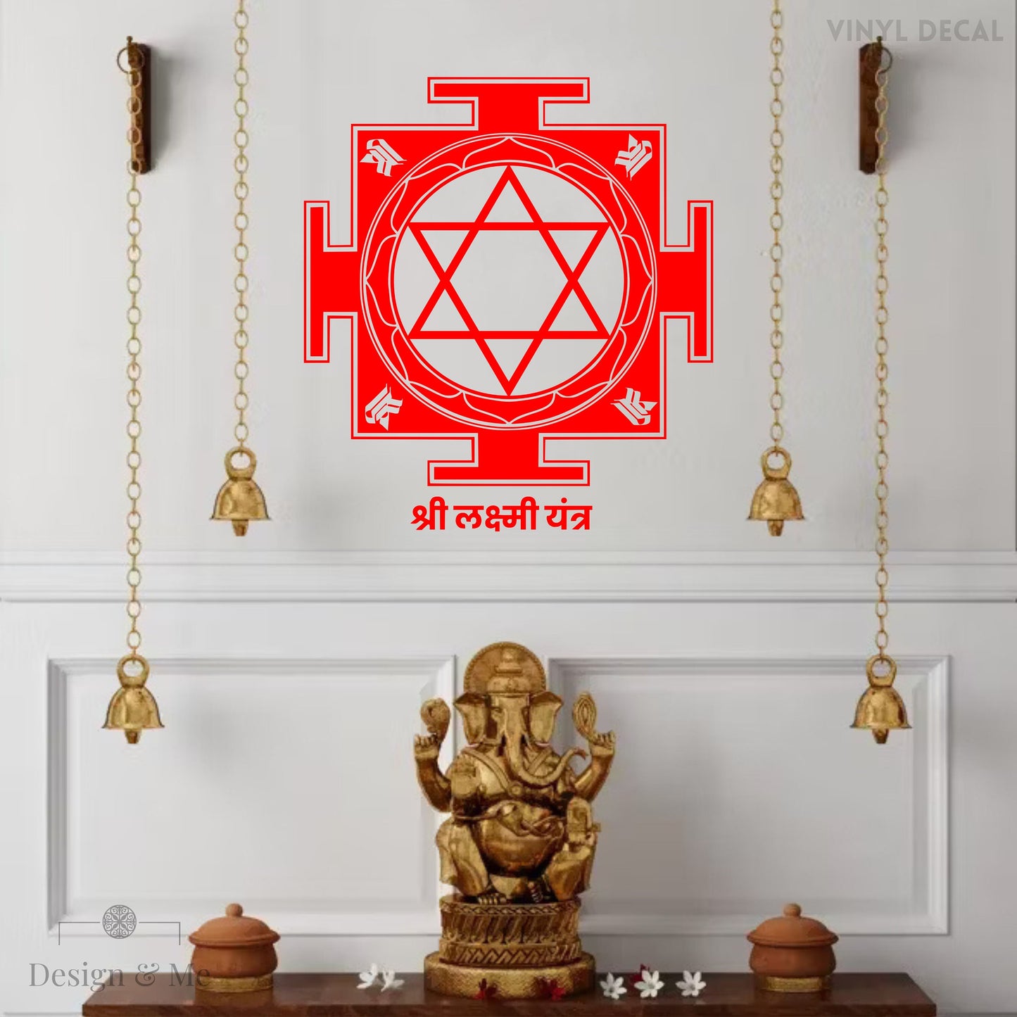 Shri Laxmi Yantra Vinyl Wall Decal