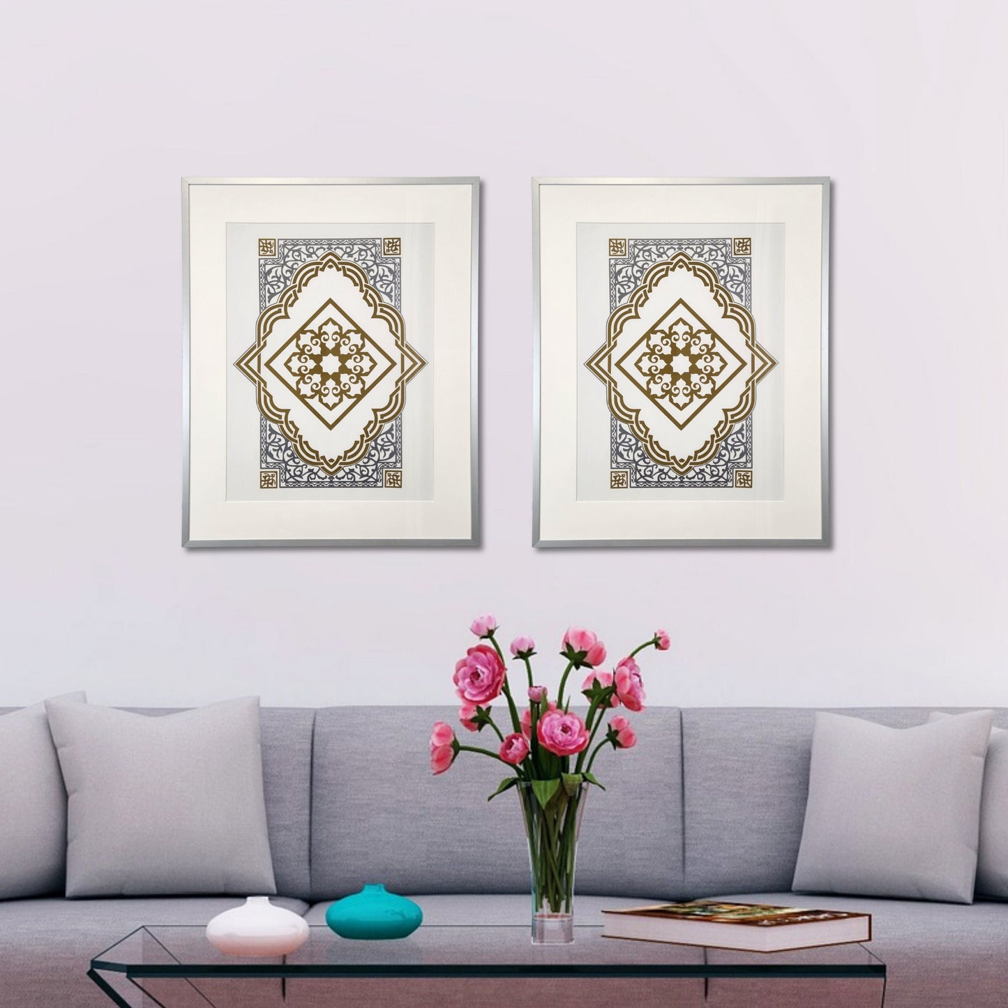 Turkish Motifs, Islamic Art, Ottoman Turkish Design, Vinyl Wall art, Home Décor, Indian Islamic Art, Indian, Frame, Artwork, Illustration