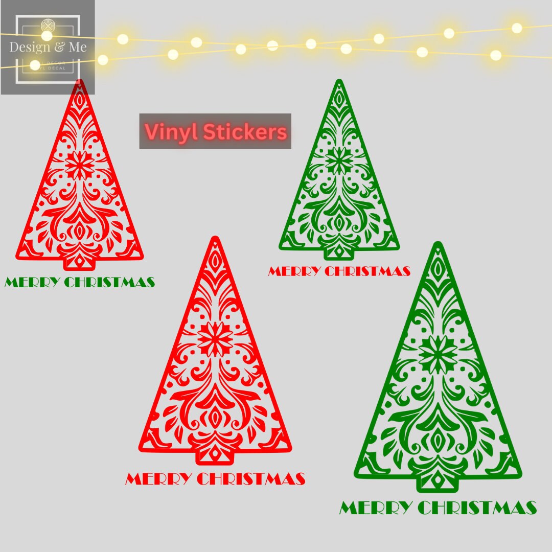 Christmas Wreath, Wreath Decor Removable vinyl Stickers, Christmas Wreath vinyl stickers Decor, Christmas Front Door, Christmas Ornaments,