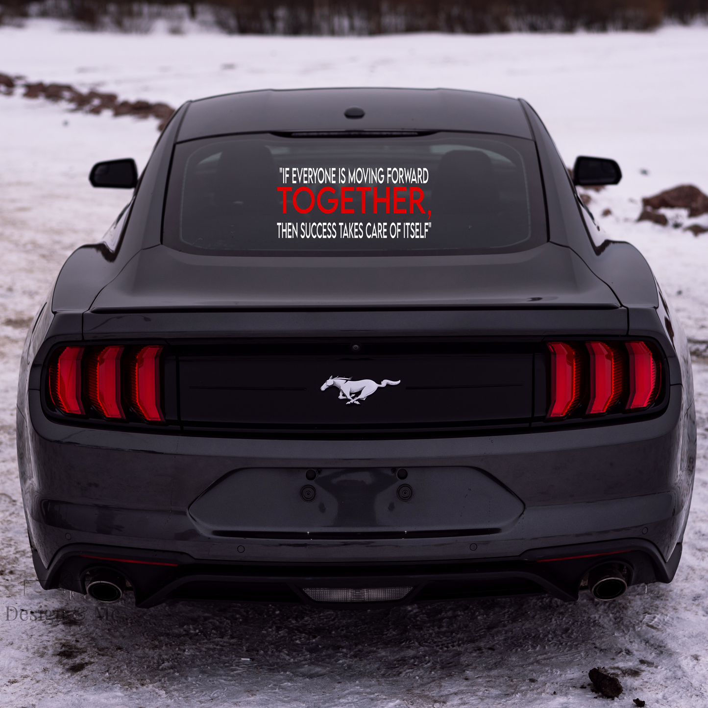 "Moving Forward Together” – Motivational Vinyl Decal
