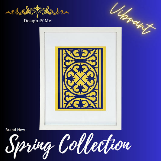 Brand new vibrant spring wall décor collection, featuring geometrical designs that will give your space a modern and unique look.