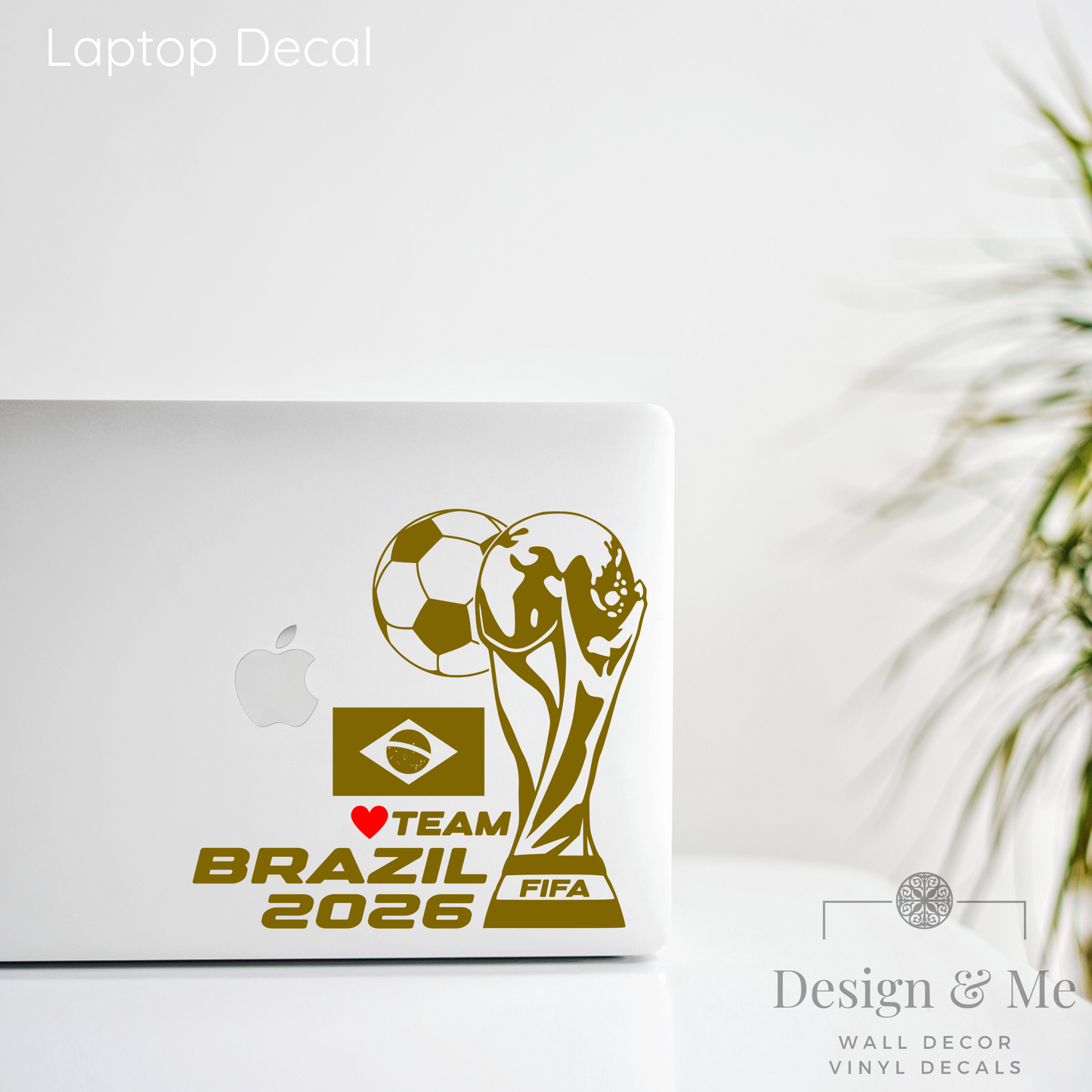FIFA World Cup 2026 Car Vinyl Sticker | Brazil Soccer Laptop & Wall Decal | Support Your Favorite Team I Soccer Gift