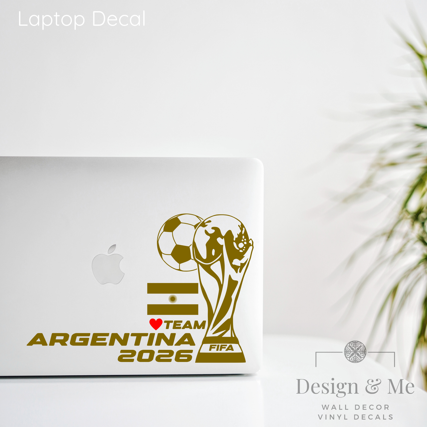 FIFA World Cup 2026 Car Vinyl Sticker | Argentina Soccer Laptop & Wall Decal | Support Your Favorite Team I Soccer Gift