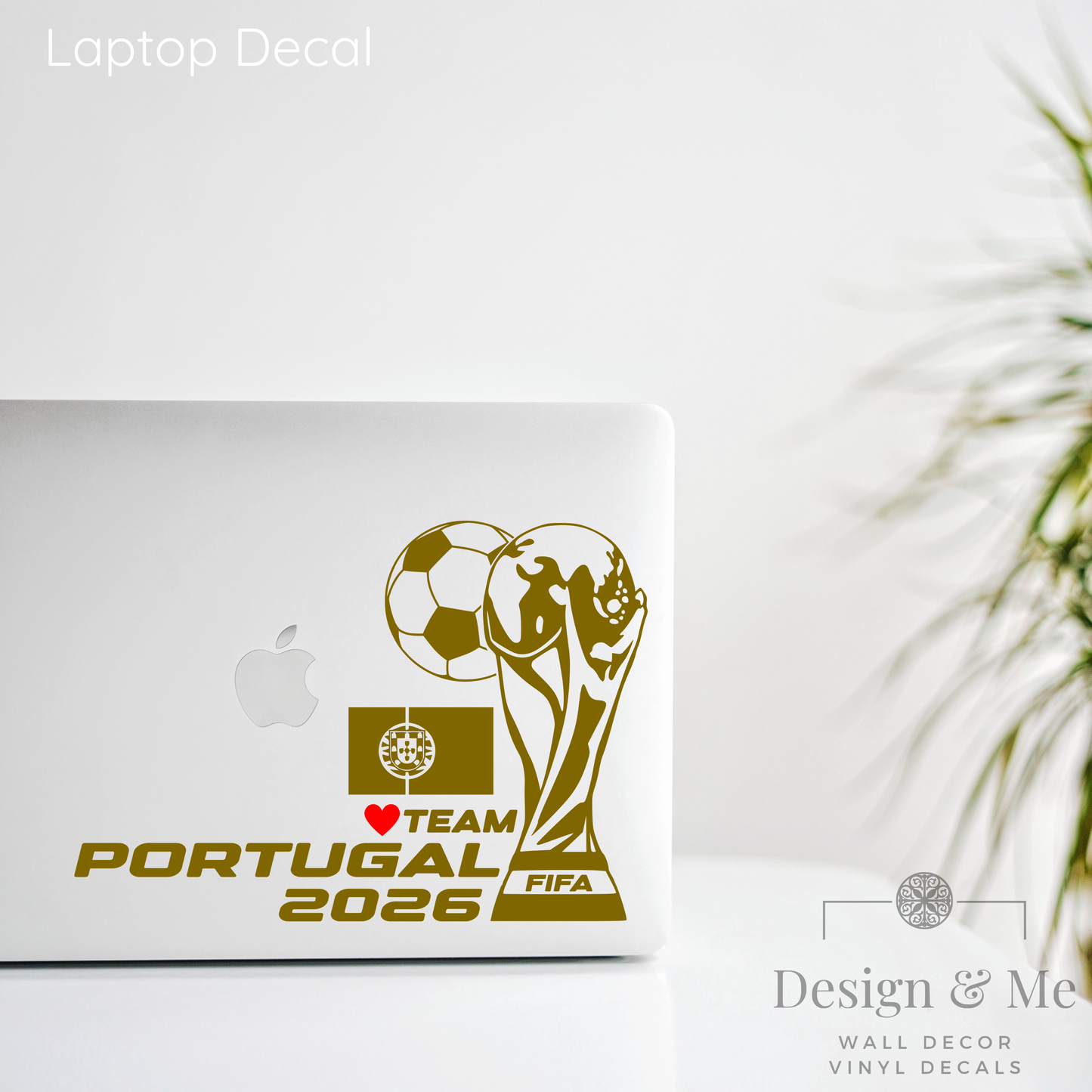 FIFA World Cup 2026 Car Vinyl Sticker | Portugal Soccer Laptop & Wall Decal | Support Your Favorite Team I Soccer Gift