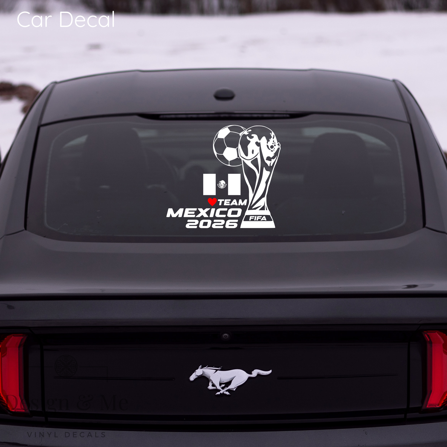 FIFA World Cup 2026 Car Vinyl Sticker | Mexico Soccer Laptop & Wall Decal | Support Your Favorite Team I Soccer Gift