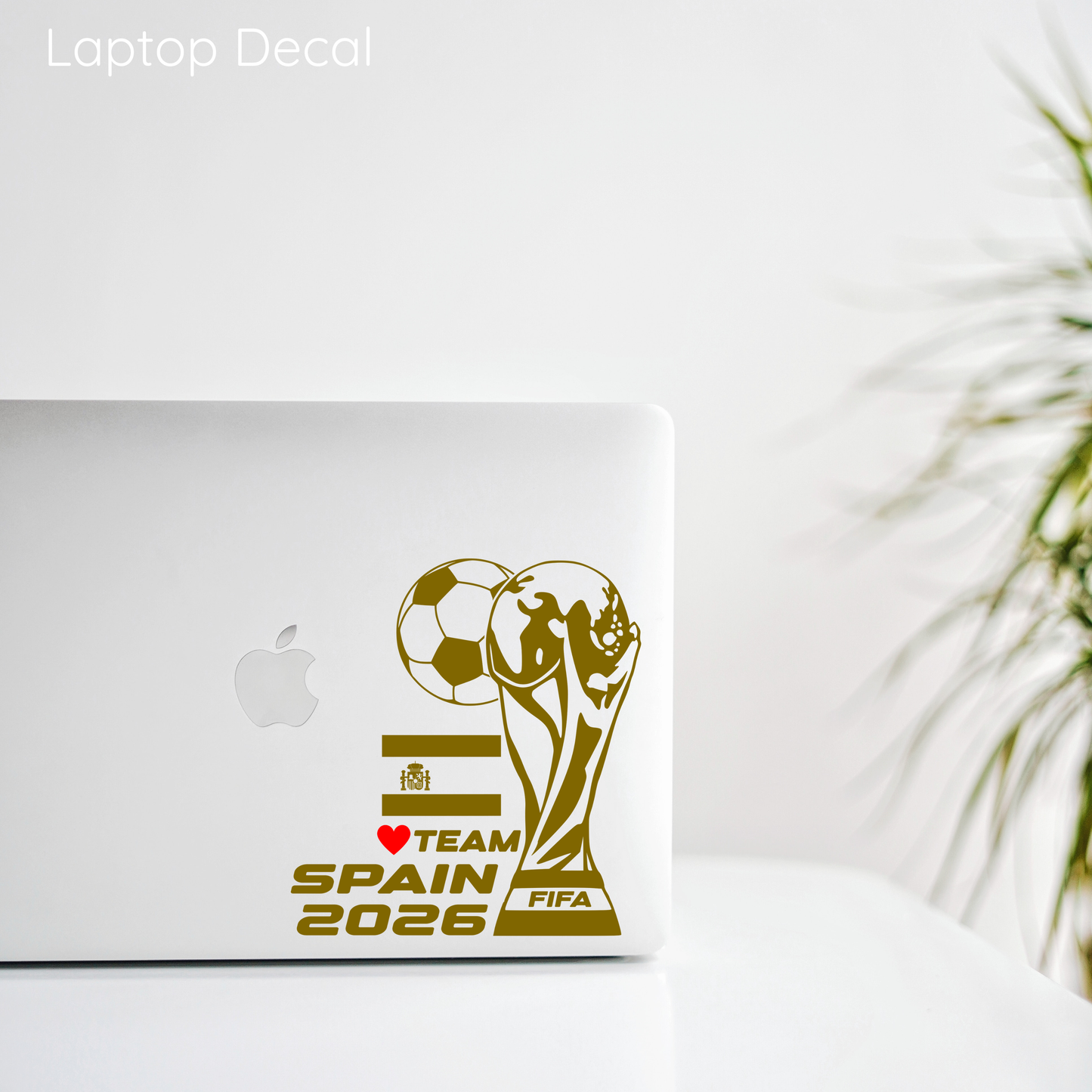 FIFA World Cup 2026 Car Vinyl Sticker | Spain Soccer Laptop & Wall Decal | Support Your Favorite Team I Soccer Gift