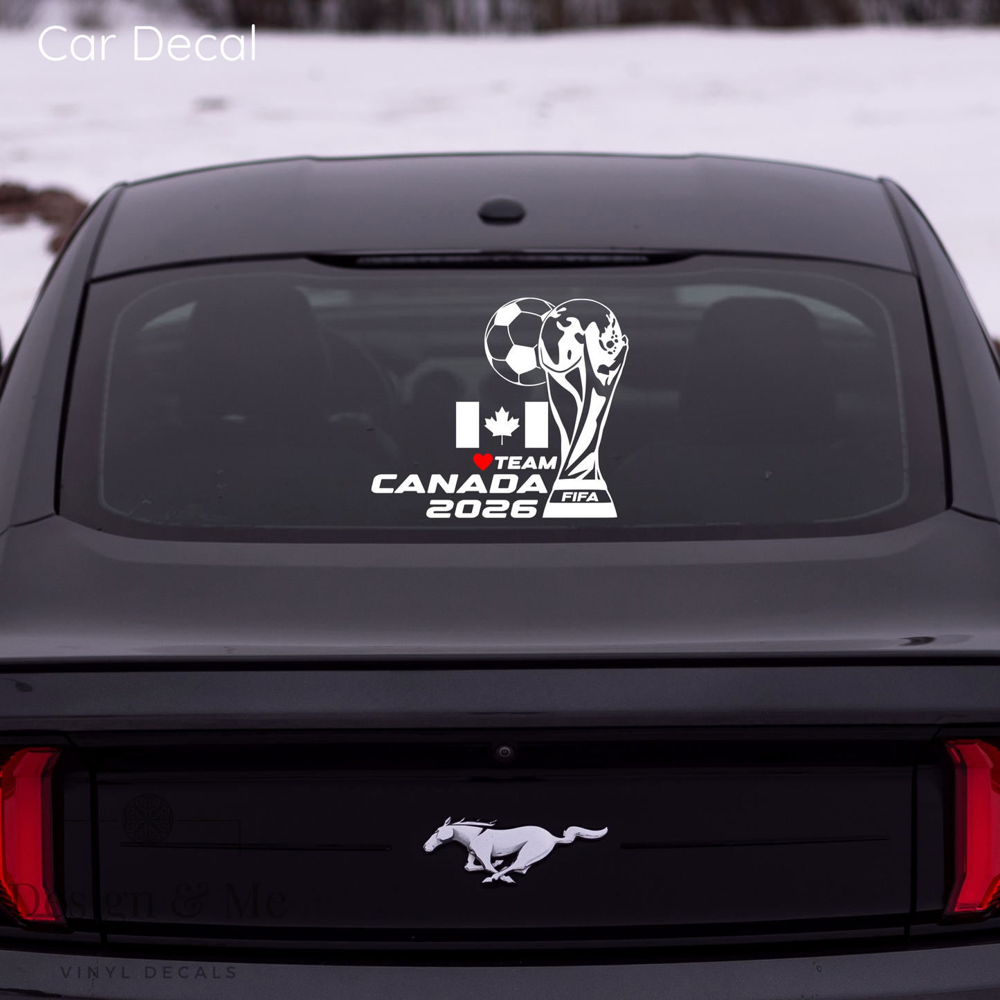 FIFA World Cup 2026 Car Vinyl Sticker | Canada Soccer Laptop & Wall Decal | Support Your Favorite Team I Soccer Gift