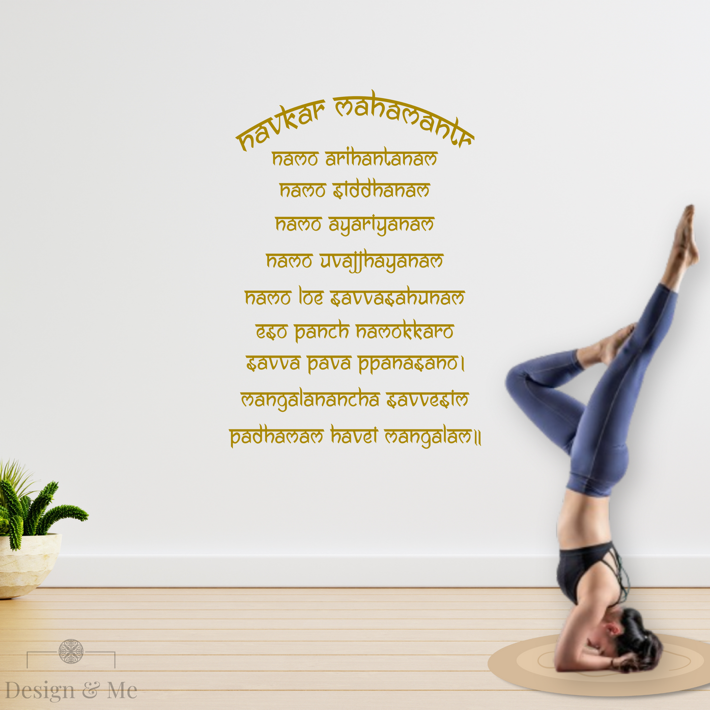 Navkar Mantra Vinyl Wall Decal