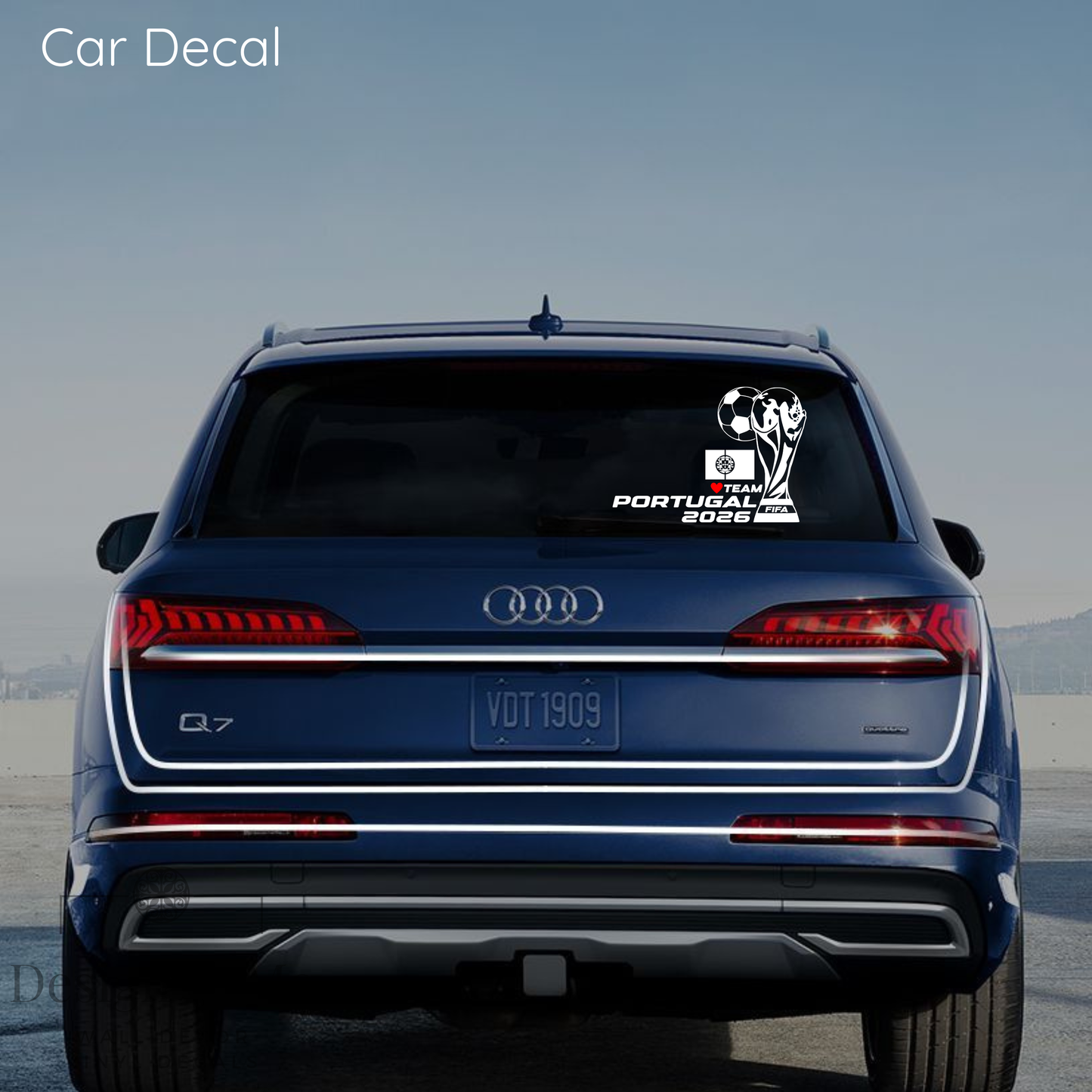 FIFA World Cup 2026 Car Vinyl Sticker | Portugal Soccer Laptop & Wall Decal | Support Your Favorite Team I Soccer Gift
