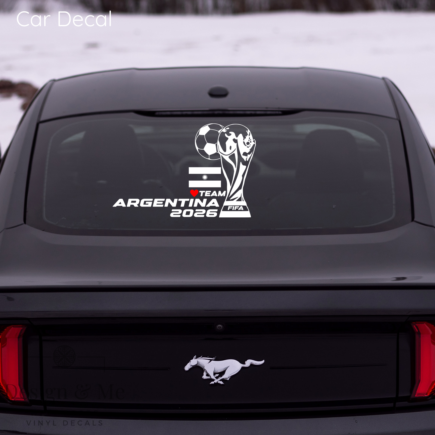FIFA World Cup 2026 Car Vinyl Sticker | Argentina Soccer Laptop & Wall Decal | Support Your Favorite Team I Soccer Gift