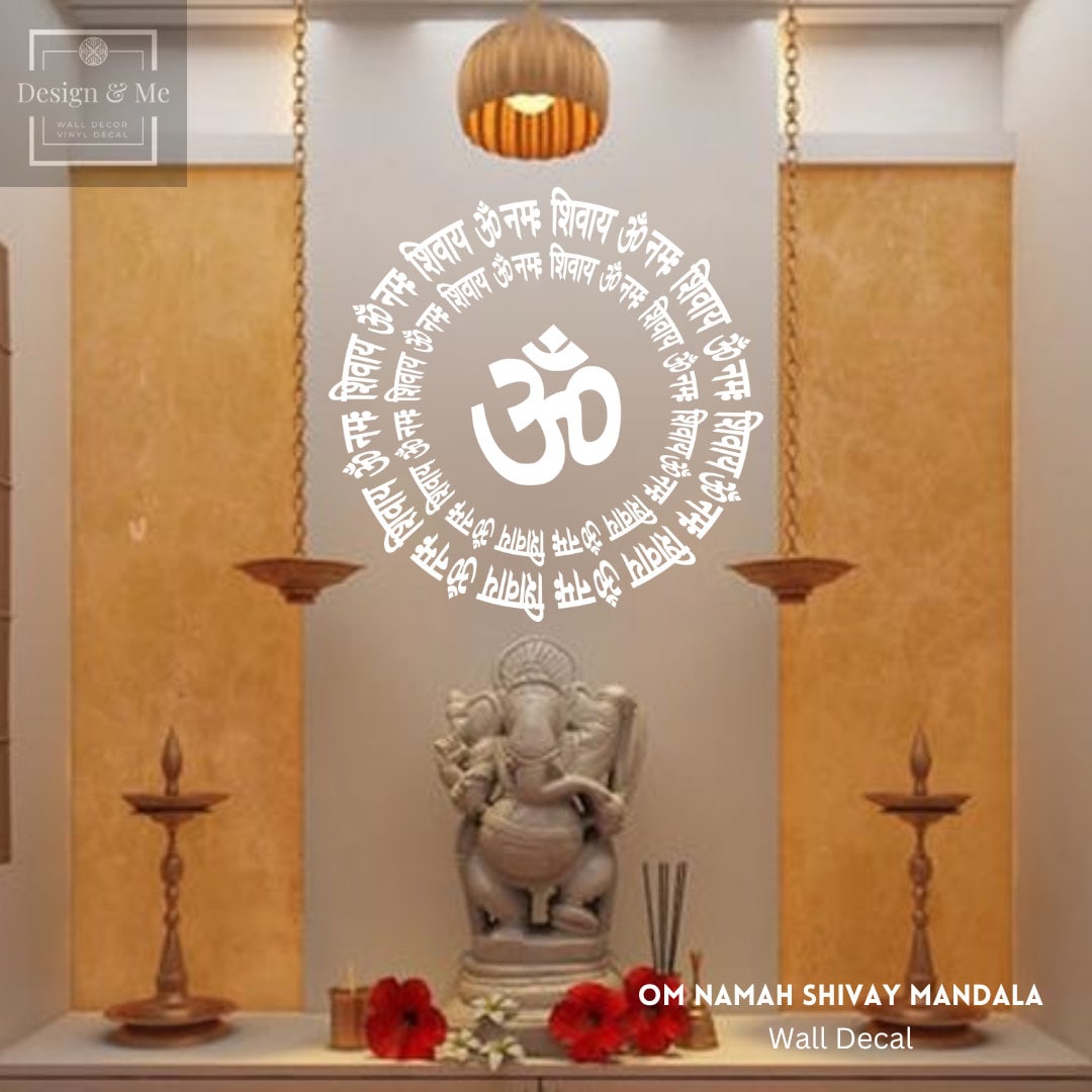 OM Namah Shivay Mandala Vinyl Decal