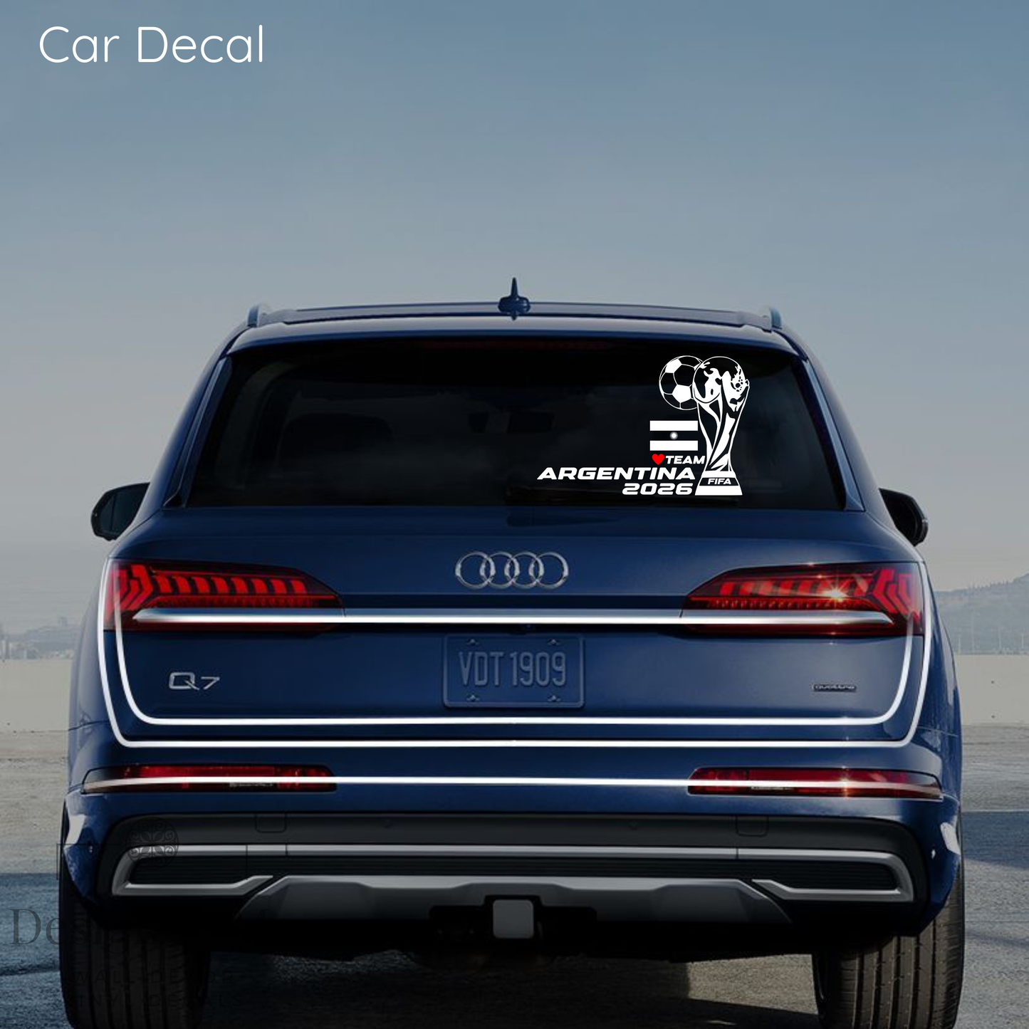 FIFA World Cup 2026 Car Vinyl Sticker | Argentina Soccer Laptop & Wall Decal | Support Your Favorite Team I Soccer Gift