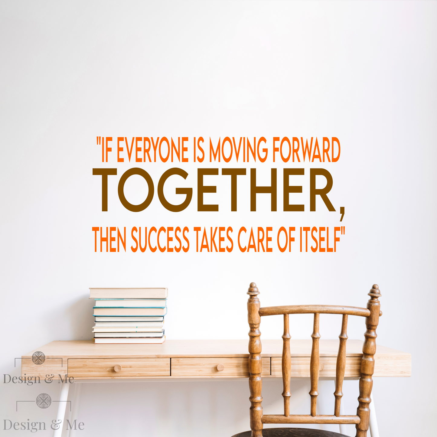 "Moving Forward Together” – Motivational Vinyl Decal