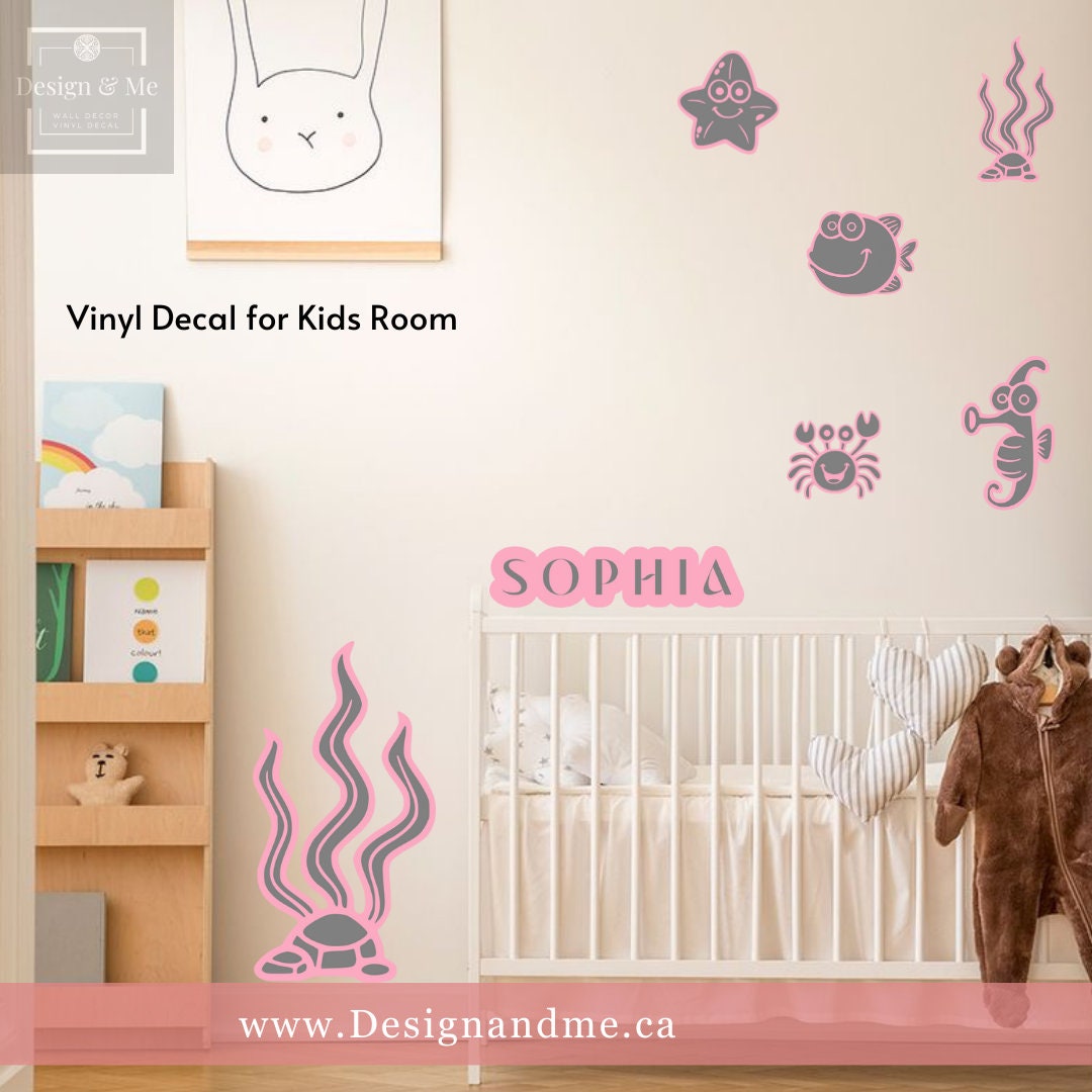 Sea Creature wall decals - Sea animal Stickers